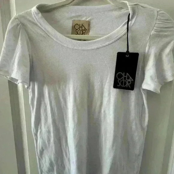 CHASER Bella Jersey Puff Sleeve Easy Tee ~ S ~ NWT! - Picture 5 of 8